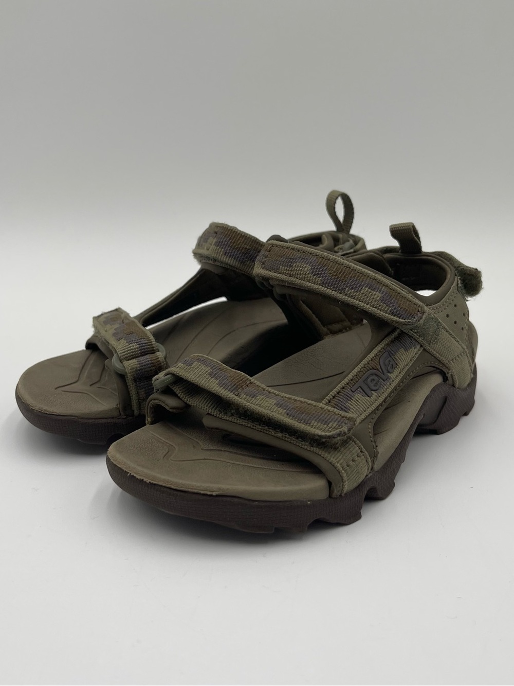 Teva Tanza Camouflage Nature Hiking Sandals Kids Unisex Size 12 Summer